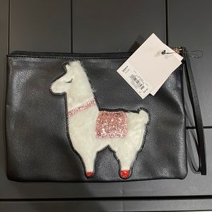 Llama clutch/wristlet